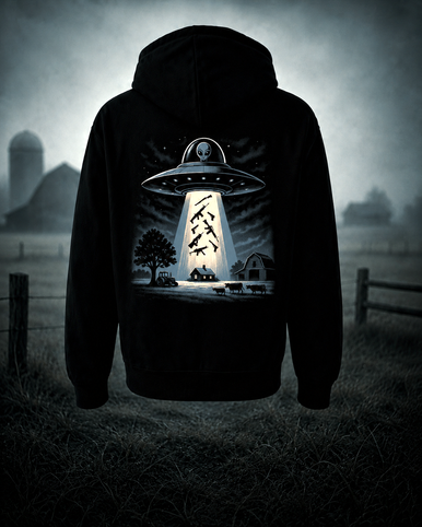 (NEW!) Alien Abduction | Fleece Lined Hoodie