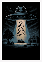 Alien Abduction unisex shirt – Alien Abduction illustration
